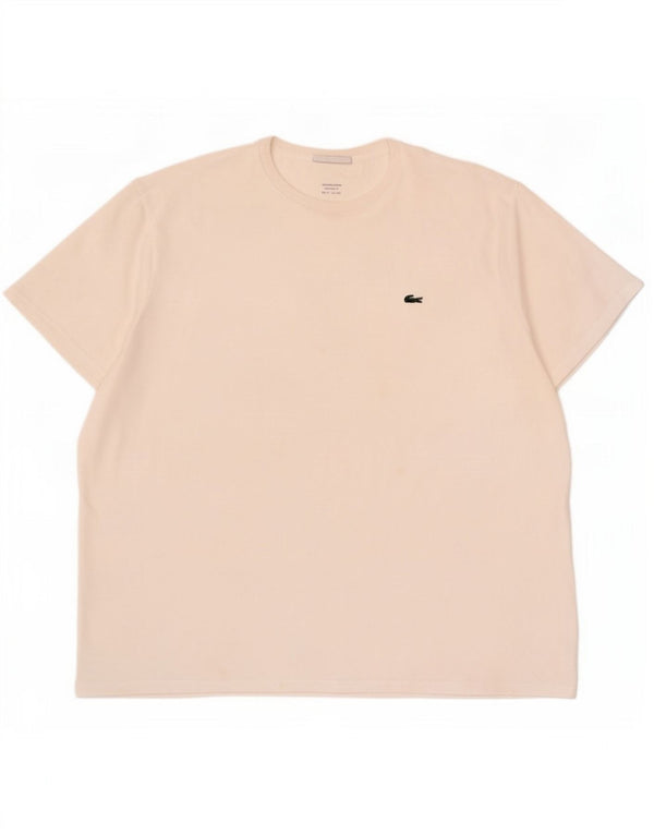 Lacoste Camiseta Regular Fit para Hombre Talla 9 4XL Algodón Blanco