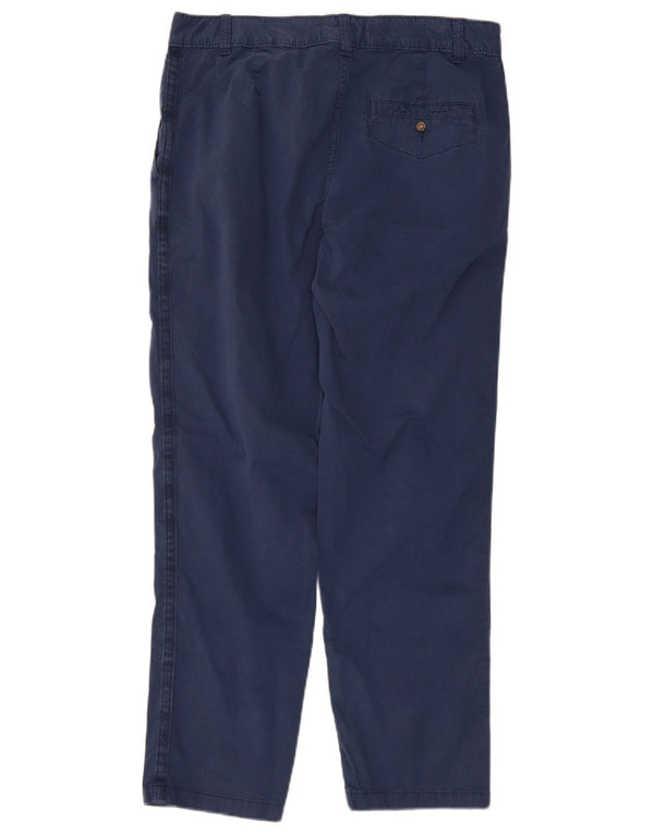 Marks & Spencer Pantalones Chinos para Mujer UK 12 Medium W32 L27 Azul Marino