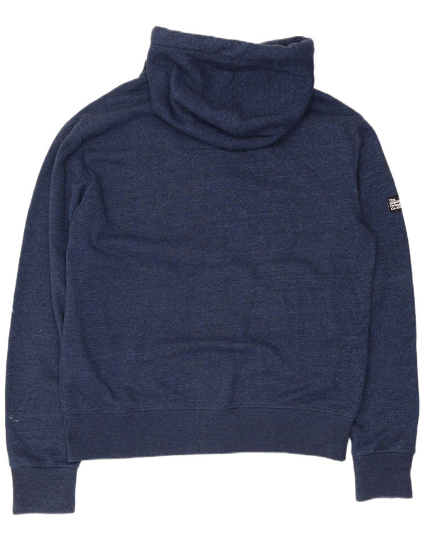 Superdry Sudadera con capucha y cremallera para hombre 2XL Algodón azul marino