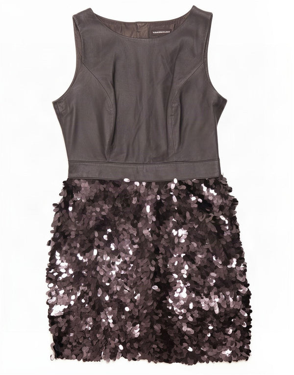 Vestido tubo sin mangas para mujer de Warehouse UK 42 Poliéster negro mediano