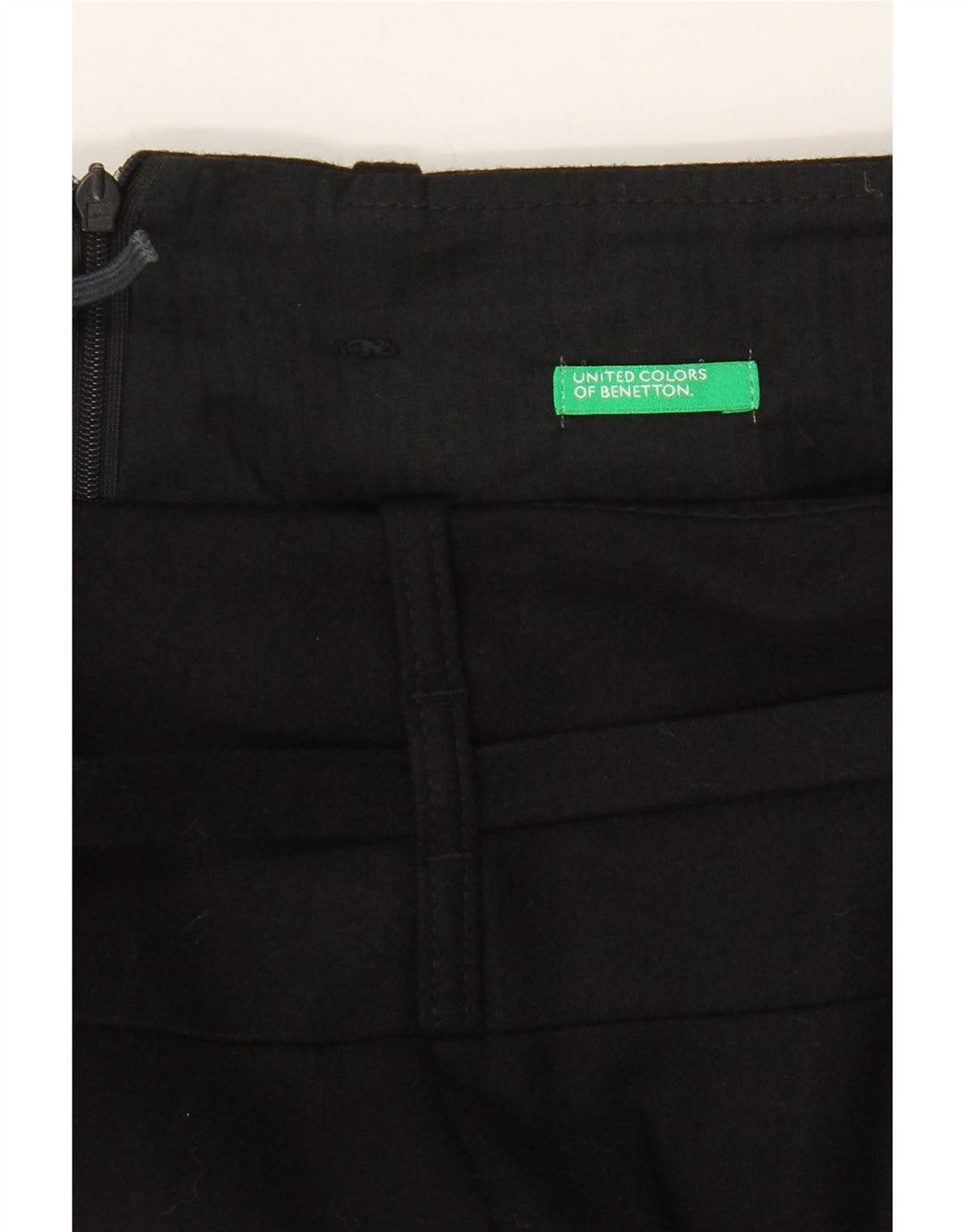 BENETTON Womens Straight Skirt W30 Medium Black Vintage Benetton and Second-Hand Benetton from Messina Hembry 