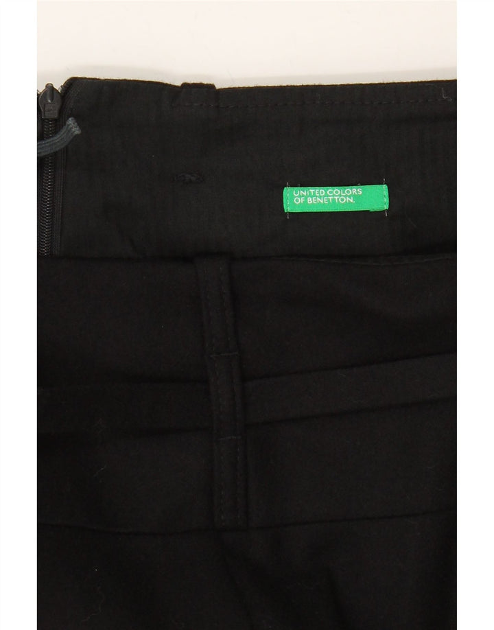 BENETTON Womens Straight Skirt W30 Medium Black Vintage Benetton and Second-Hand Benetton from Messina Hembry 
