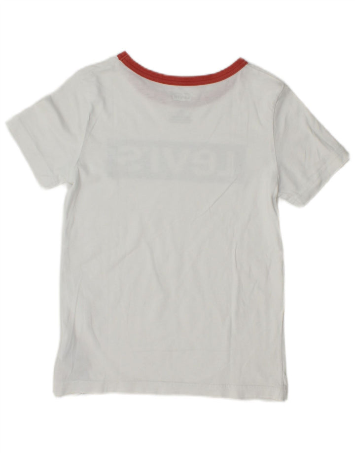 LEVI'S Camiseta gráfica para niño 9-10 años Blanco Algodón