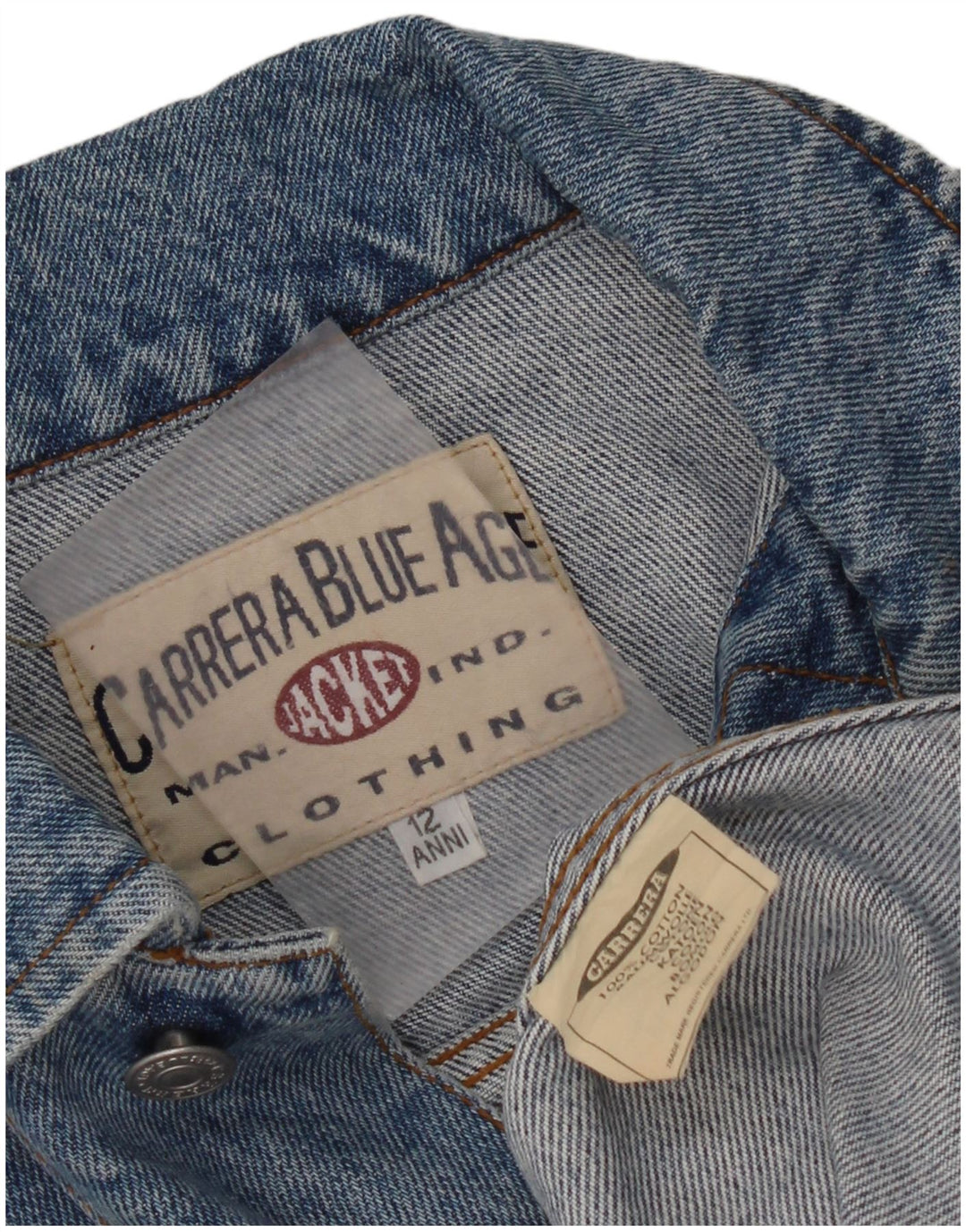 Carrera Chaqueta Vaquera Niño 11-12 Años Azul Algodón