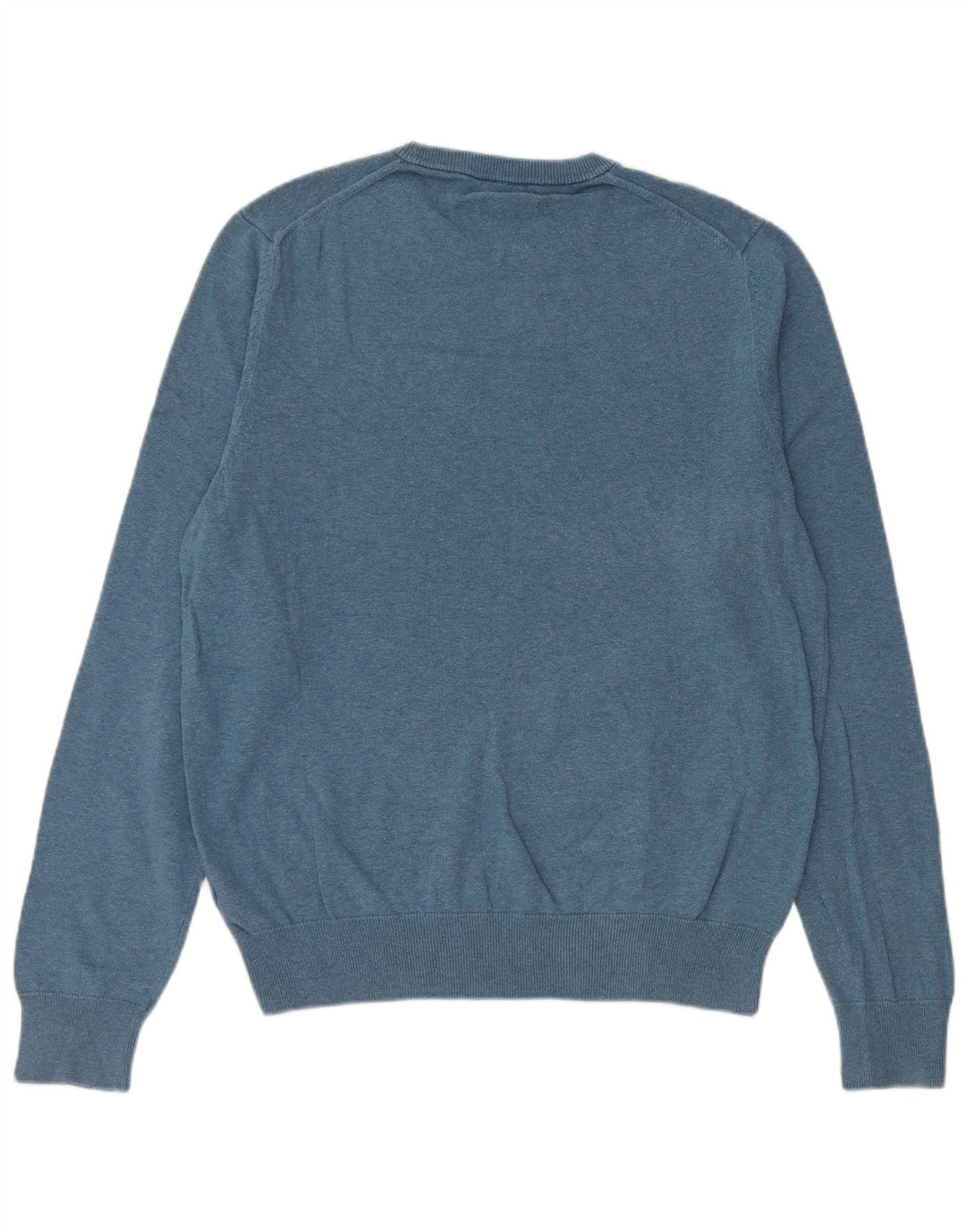 Marks & Spencer Jersey de cuello redondo para hombre de algodón azul medio
