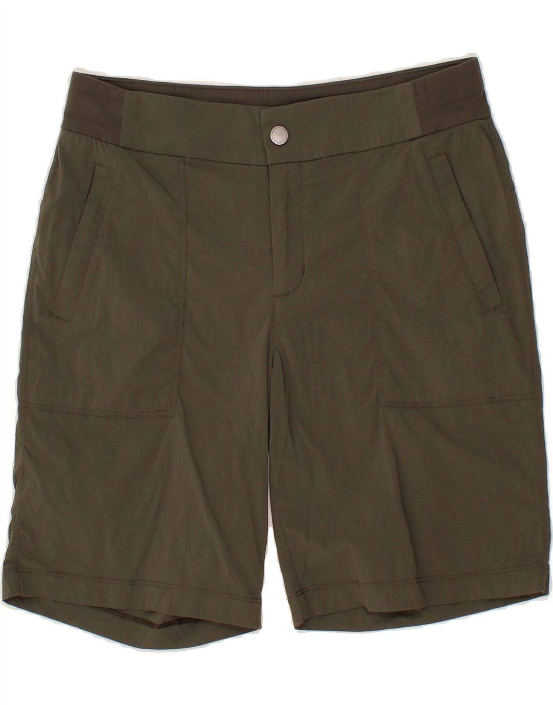 ATHLETA Womens Bermuda Shorts US 8 Medium W32 Grey Nylon Vintage Athleta and Second-Hand Athleta from Messina Hembry 