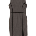 Zara Vestido tubo sin mangas para mujer UK 42 Poliéster gris medio