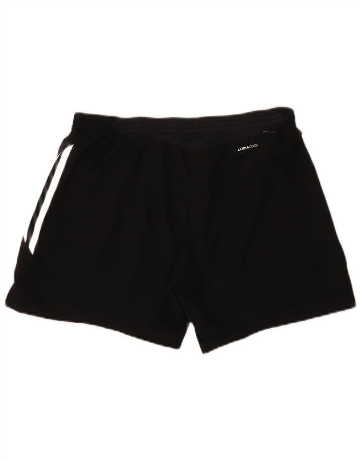 Adidas Mujer Climacool Sport Shorts UK 12 Medio Negro Poliéster