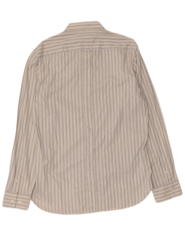 Camisa de hombre French Connection de algodón a rayas blancas medianas