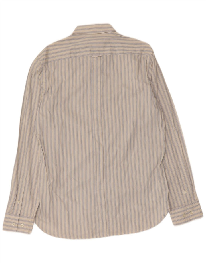 Camisa de hombre French Connection de algodón a rayas blancas medianas