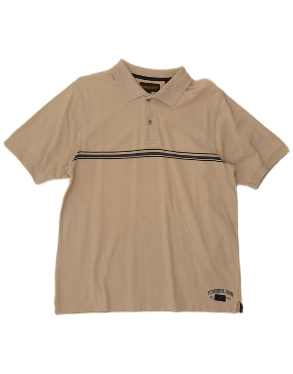 TIMBERLAND Polo Hombre Algodón Rayas Beige Medio