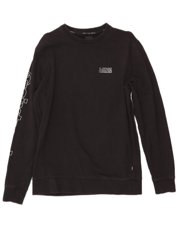 VANS Hombre Sudadera con gráfico Jumper Medium Black Cotton