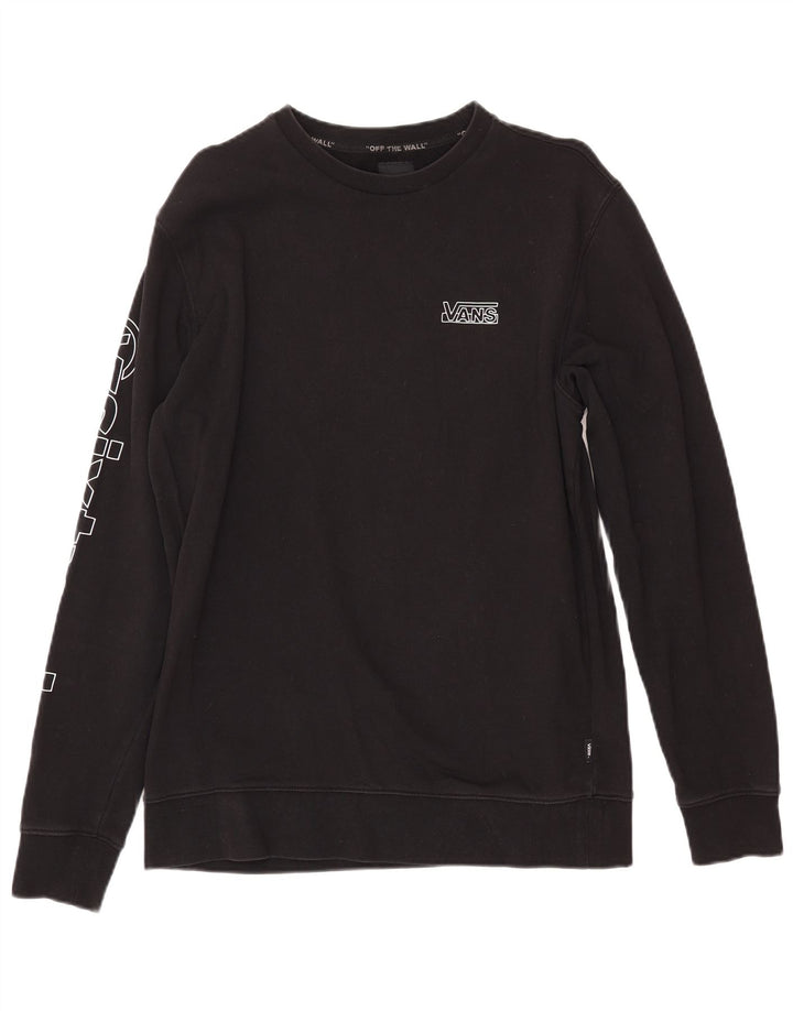 VANS Hombre Sudadera con gráfico Jumper Medium Black Cotton