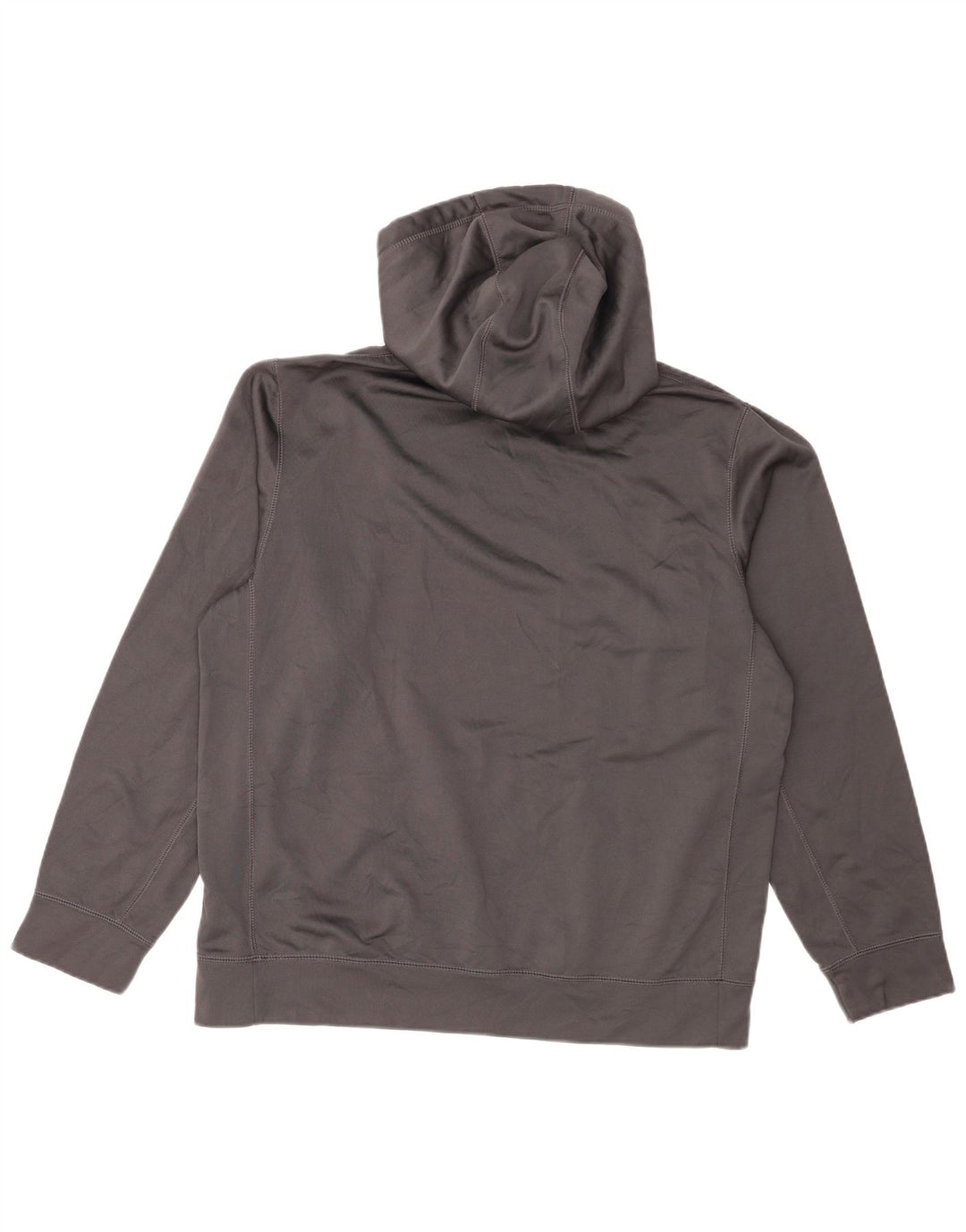 Nike Therma-Fit Graphic Sudadera con capucha para hombre, talla grande, poliéster gris