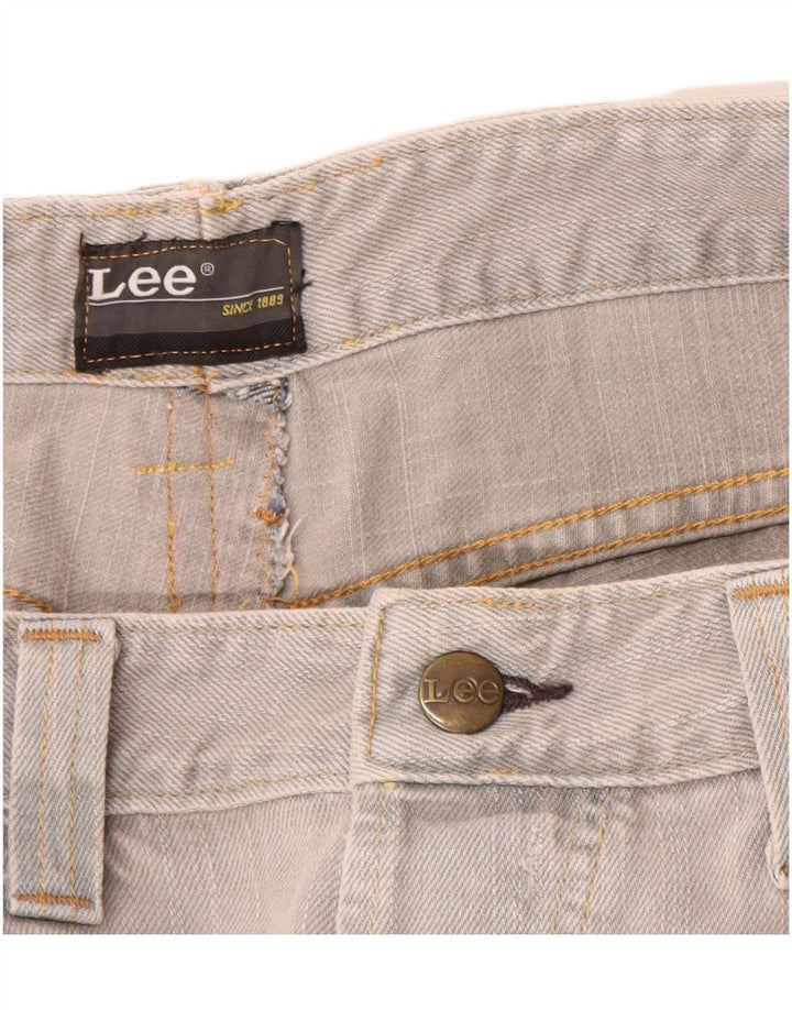 Lee Mens Powell Shorts De Mezclilla W32 Algodón Gris Medio
