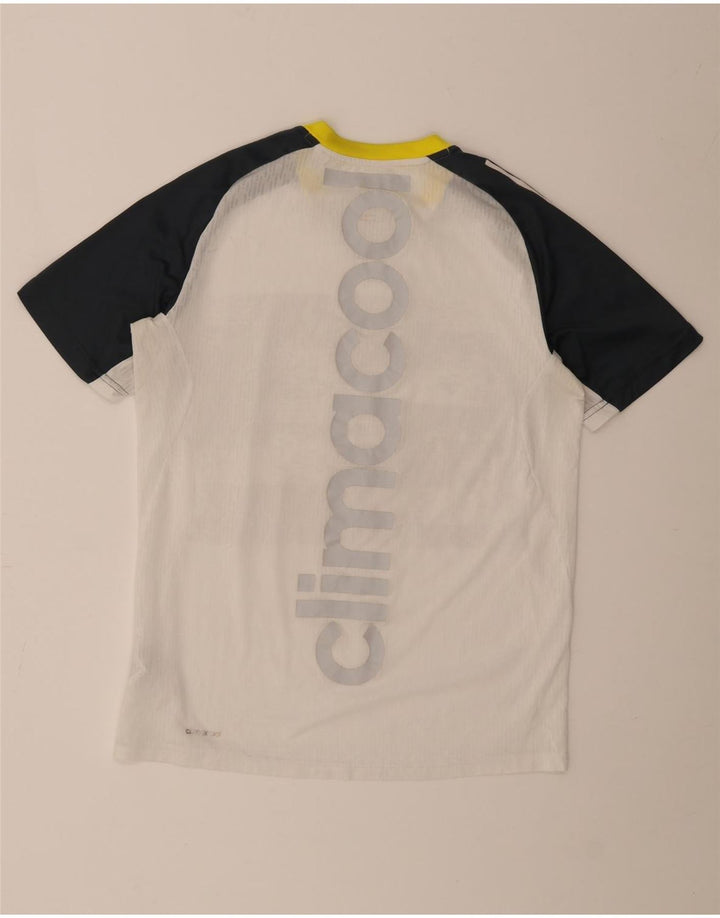 Adidas Hombre Climacool Graphic Camiseta Top Medio Blanco Colorblock