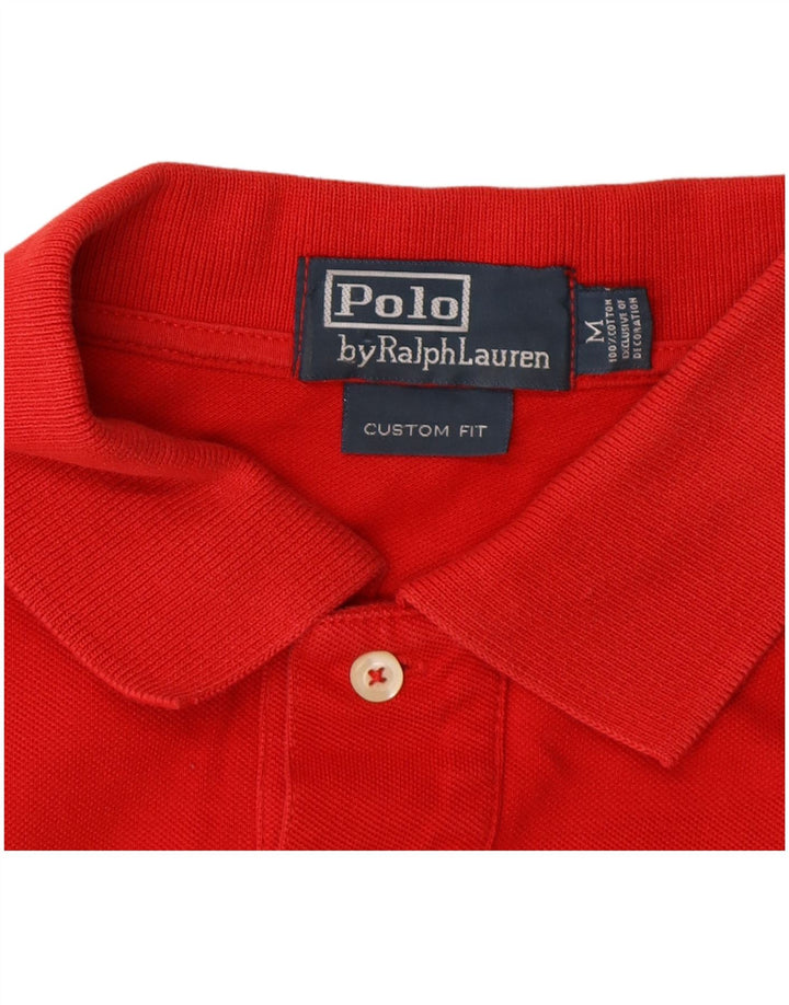 Ralph Lauren Polo de ajuste personalizado para hombre de algodón rojo mediano