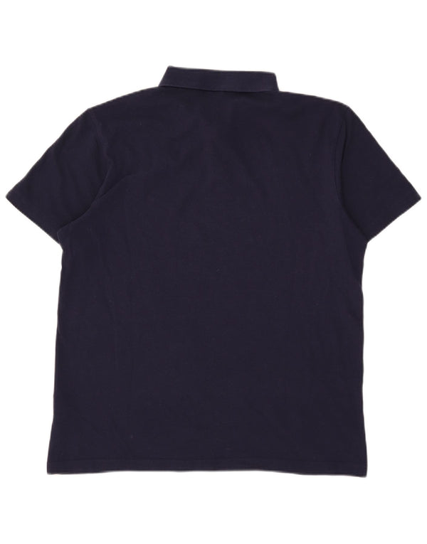 Puma Polo para hombre grande de algodón azul marino