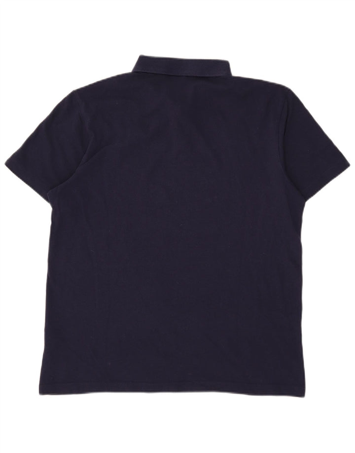 Puma Polo para hombre grande de algodón azul marino