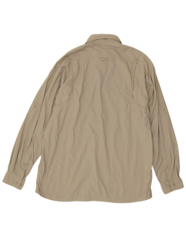 Camisa Columbia Hombre XL Nylon Beige