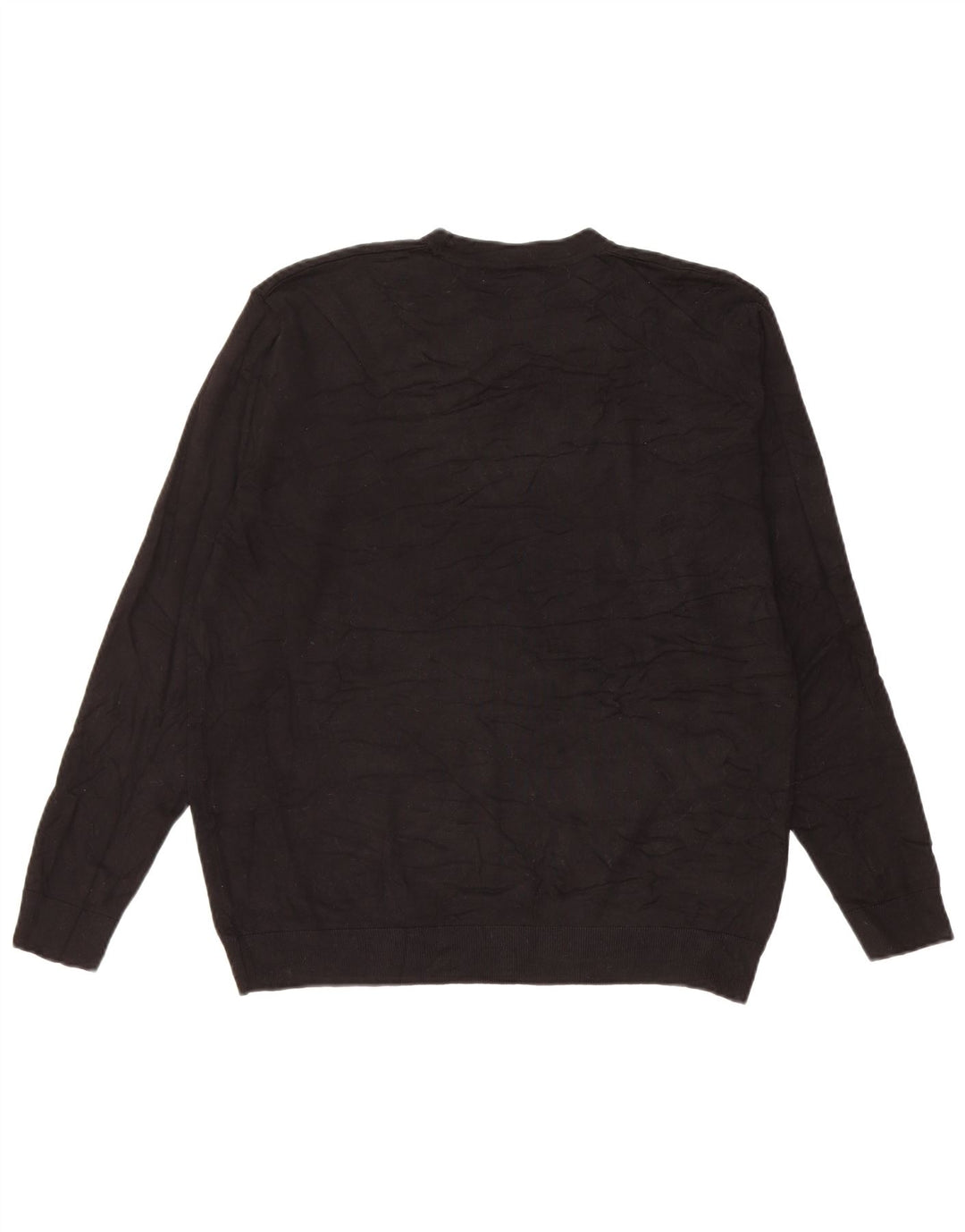 Zara Hombre Jersey Cuello Redondo Jersey Small Viscosa Negro
