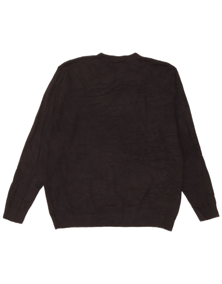 Zara Hombre Jersey Cuello Redondo Jersey Small Viscosa Negro