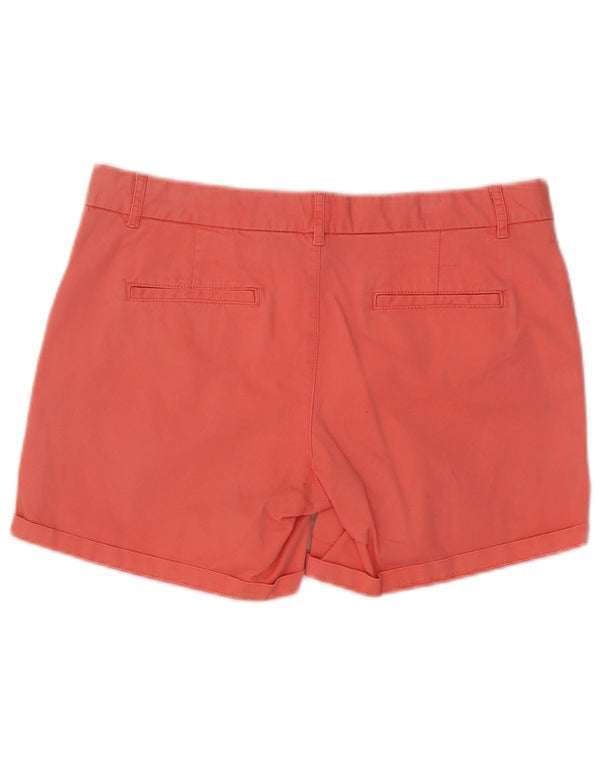 Pantalones cortos chinos para mujer Fat Face UK 14 Large W32 Algodón rosa