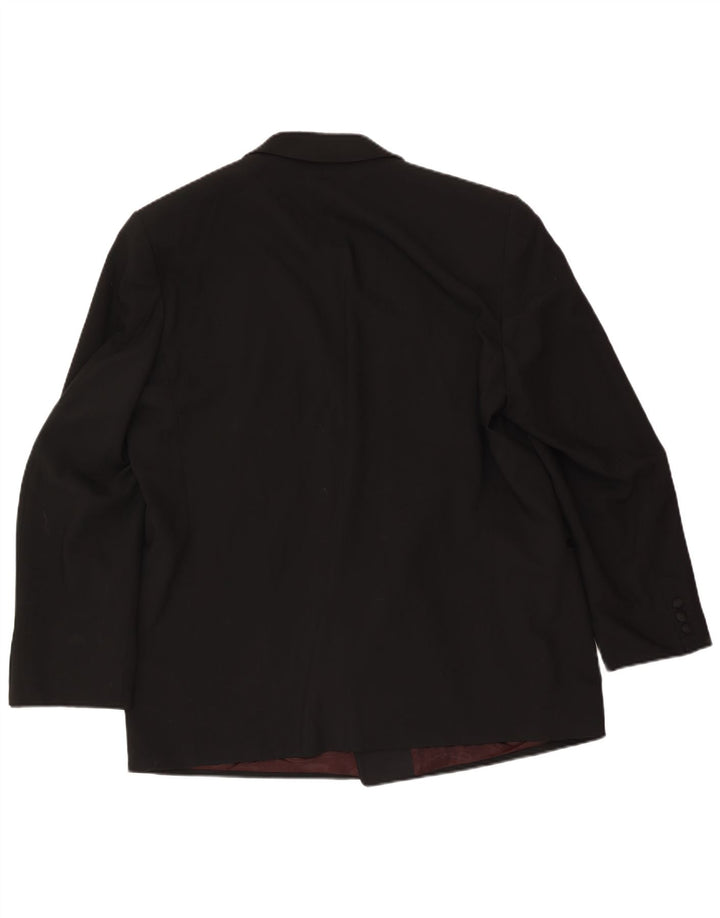 Wilvorst Chaqueta tipo blazer con doble botonadura para hombre UK 40 Large Lana negra