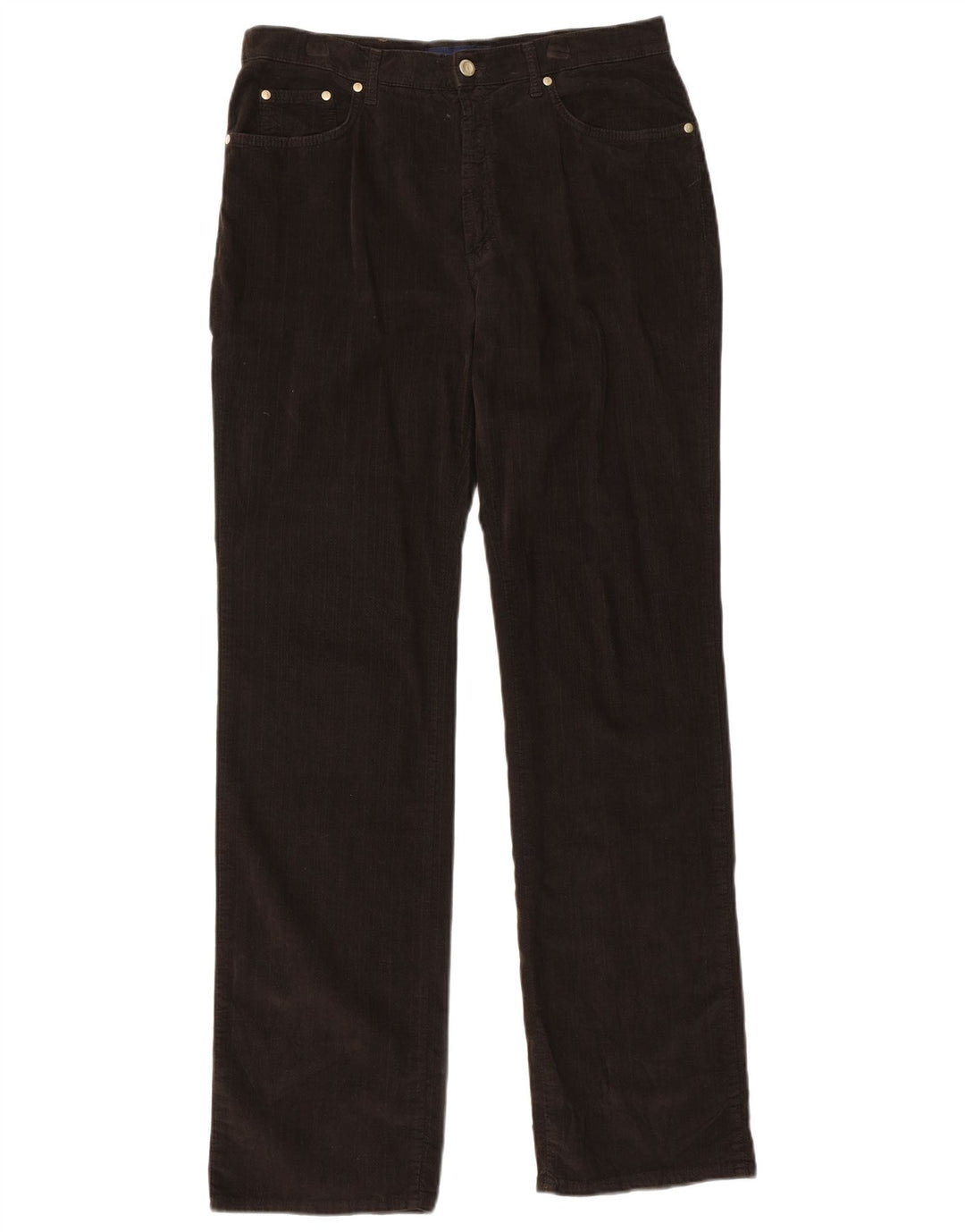 TRUSSARDI Vaqueros rectos para hombre IT 48 Medium W32 L34 Algodón negro