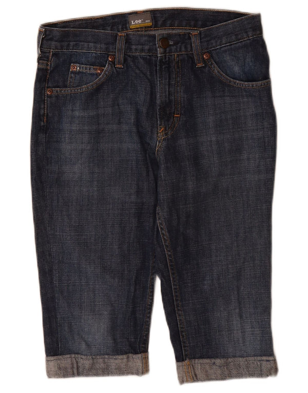 Lee Boys Scott Denim Shorts 13-14 años W28 Azul Marino Algodón