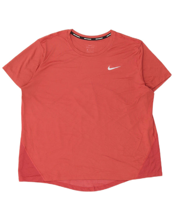 Nike Camiseta Dri Fit para Mujer UK 40 XL Poliéster Rosa