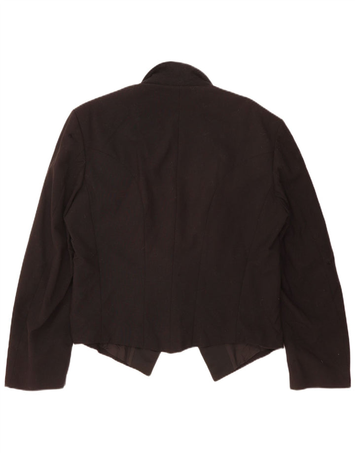 Wilvorst Chaqueta tipo blazer de 1 botón para mujer UK 46 Grande Negro