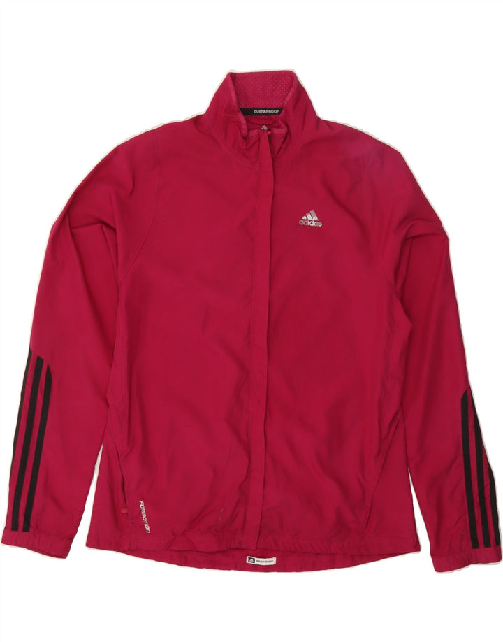ADIDAS Womens Clima Proof Tracksuit Top Jacket UK 14 Large Pink Polyester Vintage Adidas and Second-Hand Adidas from Messina Hembry 