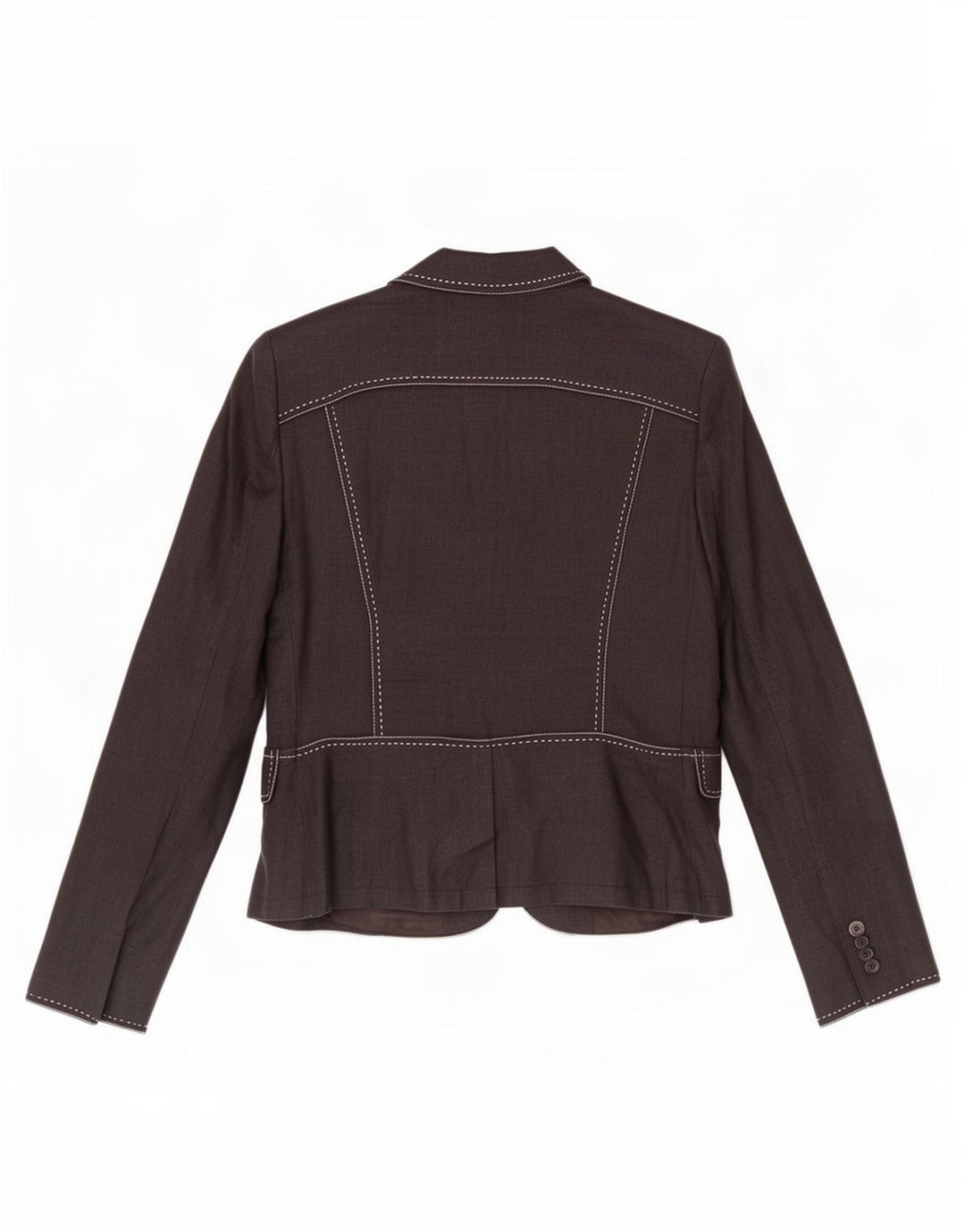 Zara Chaqueta Blazer De 2 Botones Para Mujer EU 40 Medium Black Ramie
