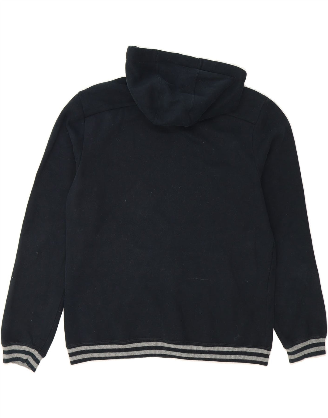 PUMA Mens Graphic Hoodie Jumper Medium Navy Blue Cotton Vintage Puma and Second-Hand Puma from Messina Hembry 