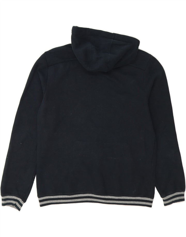 PUMA Mens Graphic Hoodie Jumper Medium Navy Blue Cotton Vintage Puma and Second-Hand Puma from Messina Hembry 