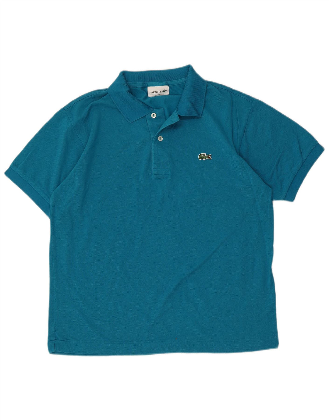 Lacoste Polo de ajuste clásico para hombre talla 4 algodón azul mediano