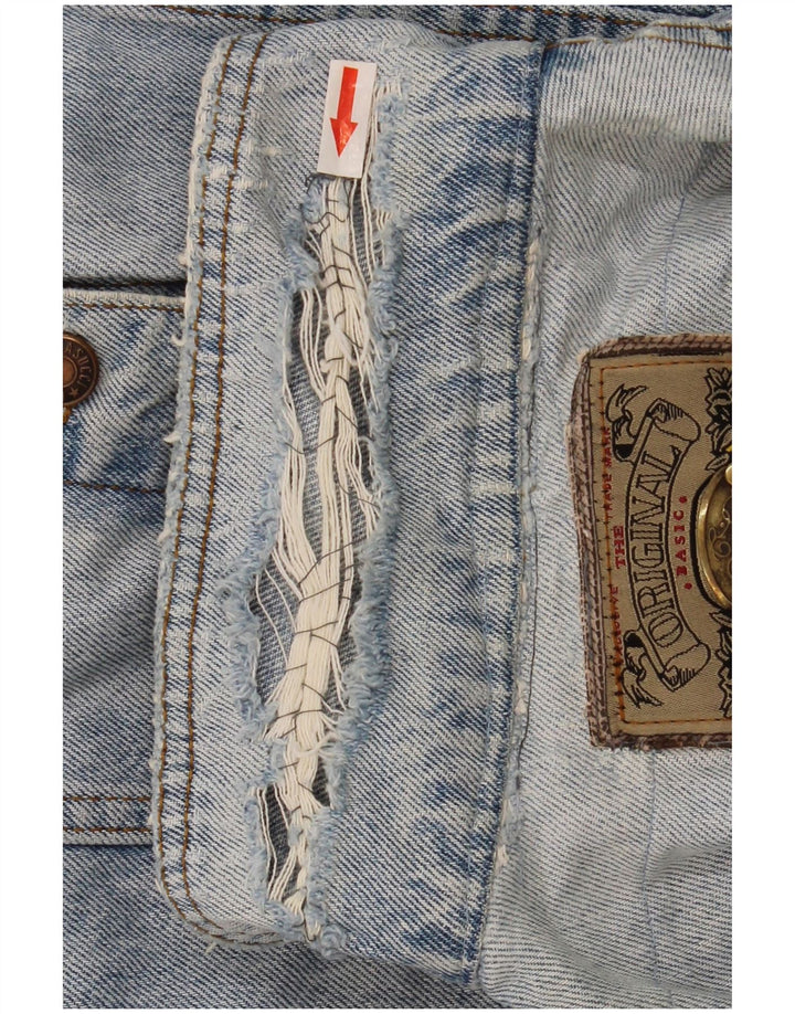 Wampum Chaqueta vaquera para hombre UK 38 Azul medio