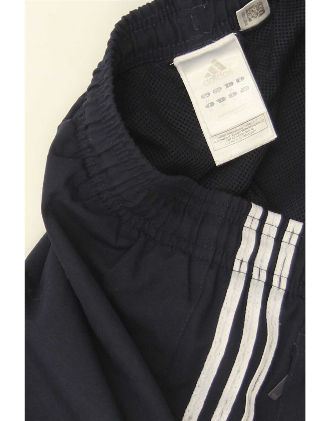 Adidas Mujer Chándal Pantalones Joggers UK 12 Medio Azul Marino Poliéster