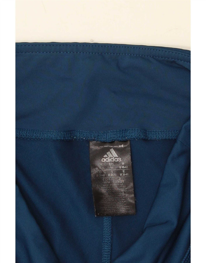 Adidas Leggings Capri para Mujer Reino Unido 12/14 Azul Medio Poliéster