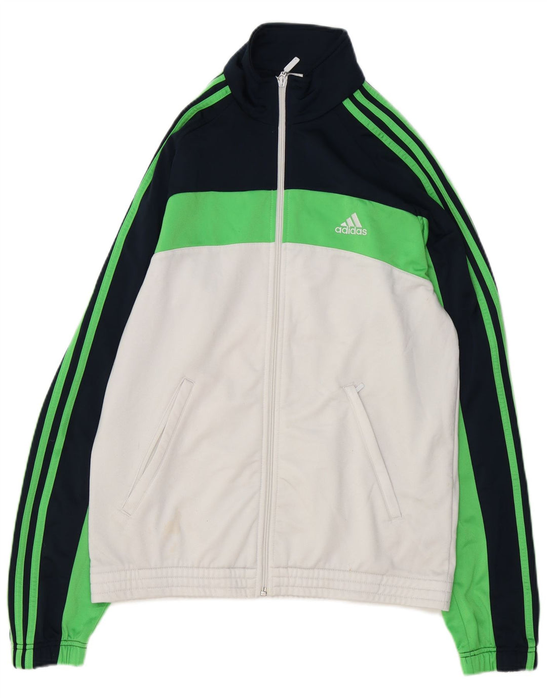ADIDAS Chaqueta de chándal para hombre UK 40/42 Medium White Colourblock