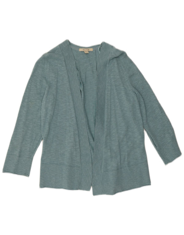 White Stuff Suéter tipo cárdigan abierto de manga 3/4 para mujer UK 40 Algodón azul pequeño