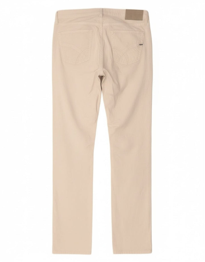 Vaqueros Albert Slim Gas Mujer W29 L34 Algodón Blanco
