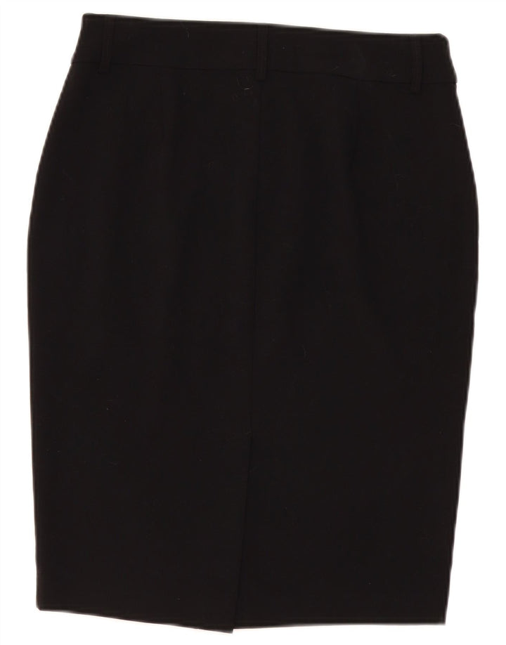 Marks & Spencer Falda lápiz para mujer UK 10 Small W30 Poliéster negro