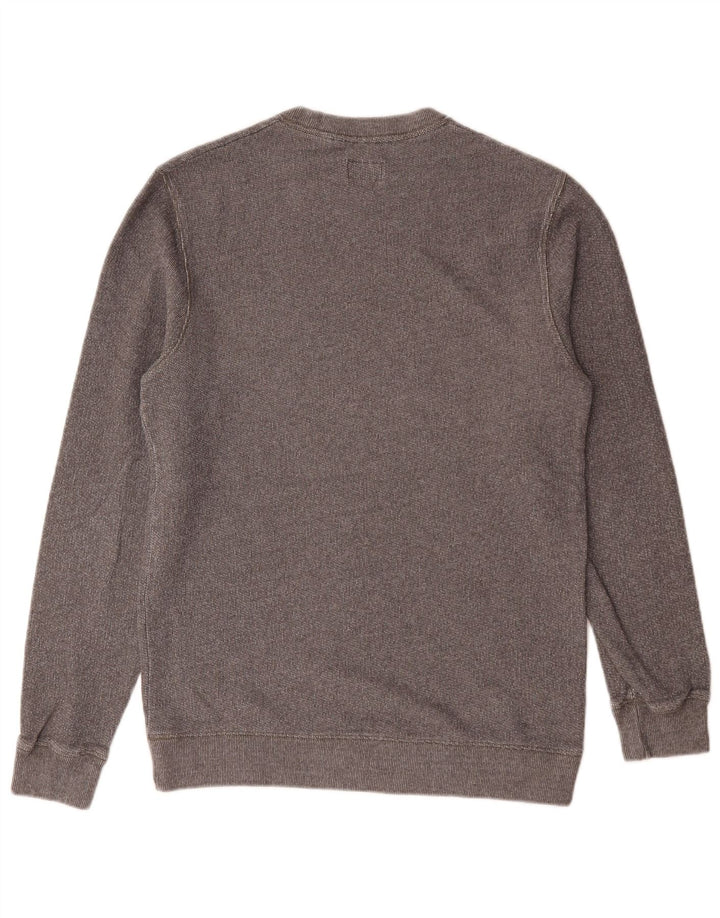Jack Wills Hombre Sudadera Gráfica Jersey De Algodón Gris Medio