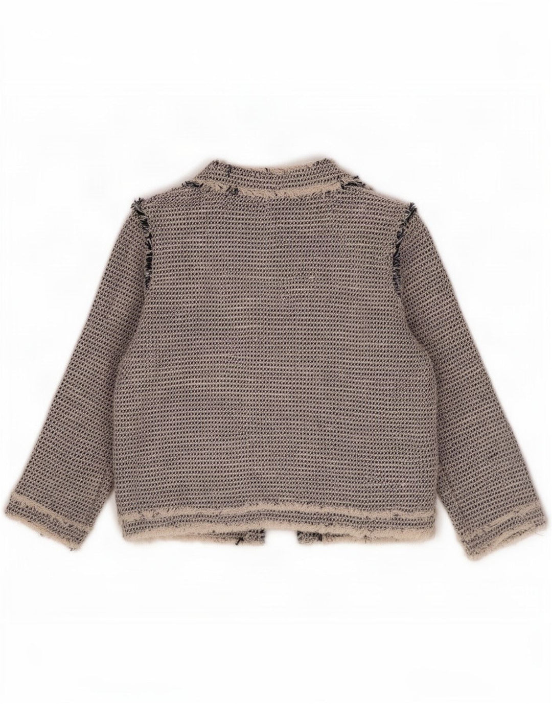 Zara Mujer Blazer Chaqueta Reino Unido 12 Algodón Gris Medio