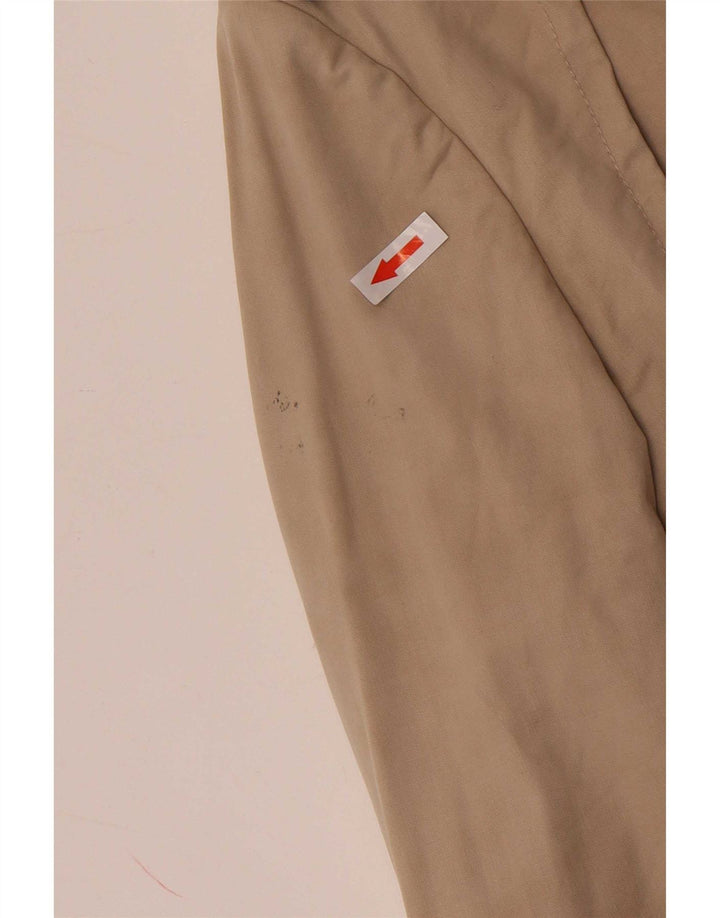 Massimo Dutti Gabardina Corta de Doble Botonadura para Mujer UK 44 Medium Beige