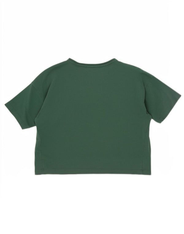 Puma Camiseta holgada para mujer con gráfico recortado UK 4 XS Verde