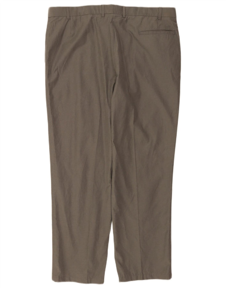 Marks & Spencer Pantalón de traje recto para hombre W38 L29 Algodón gris