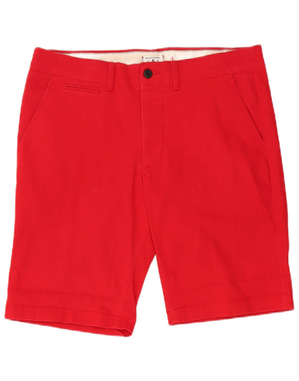 Jack & Jones Mens Chino Shorts Medium W32 Algodón Rojo